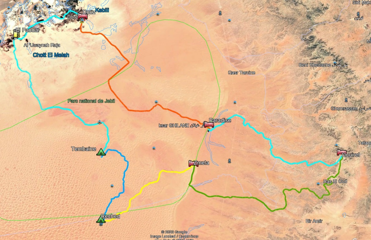 Tunisia Crossing Maps